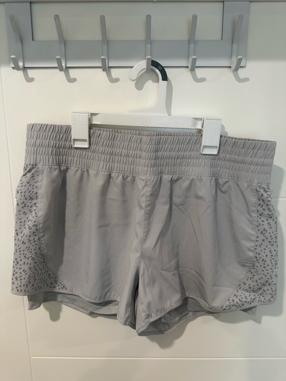 Light Gray Athletic Running Shorts
